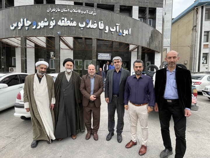 تصاویر/ حضور امام جمعه نوشهر در اداره آب و فاضلاب شهرستان نوشهر