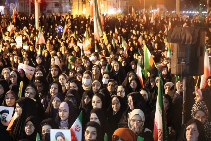 تصاویر/ پنجاه و هفتمین شب اجتماع مردمی در قرچک