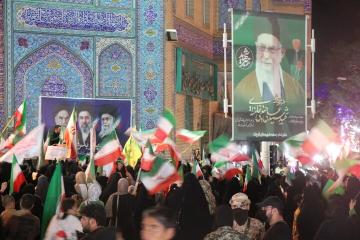 تصاویر/ پنجاه و هفتمین شب اجتماع مردمی در قرچک