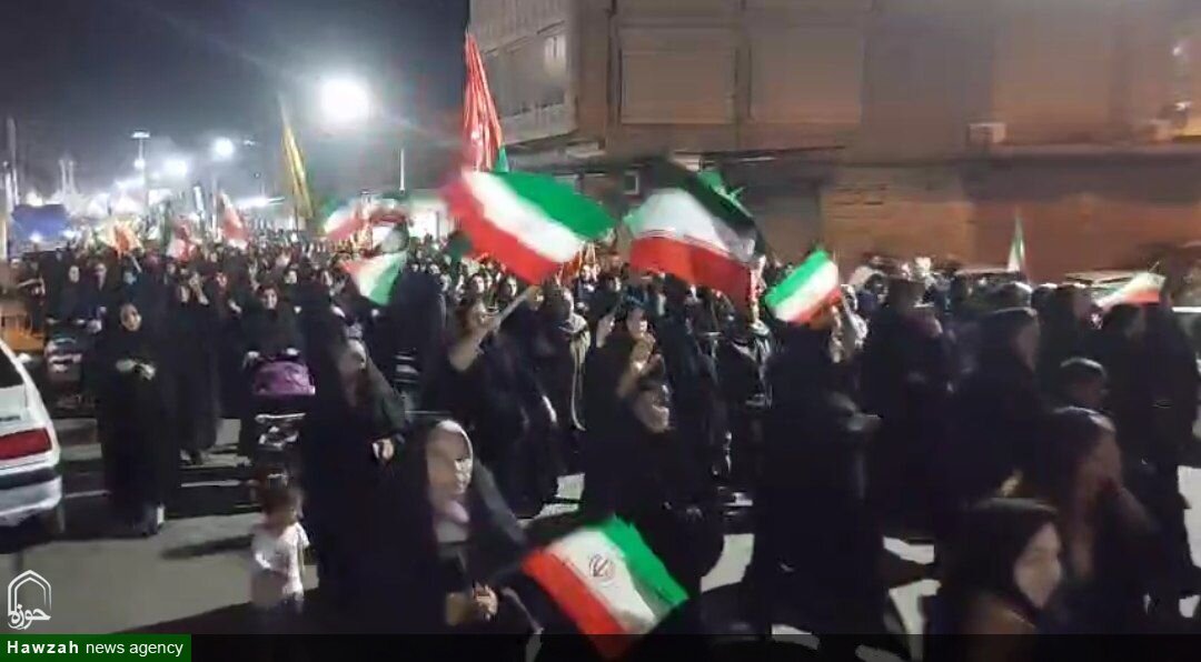 فیلم | حضور پرشور بانوان شوش در میدان