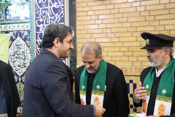 تصاویر/ دیدار خادمان حرم رضوی با کارکنان منطقه ویژه اقتصادی انرژی پارس جنوبی
