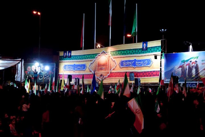 تصاویر | پنجاه و ششمین حضور شبانه مردم  آران وبیدگل وبانوان جانفدادر میدان سردارسلیمانی