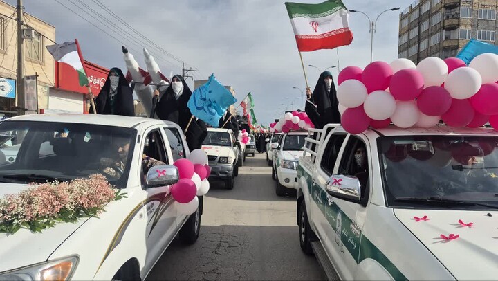 تصاویر /  رزمایش بزرگ «دختران جان‌فدا» در رزن