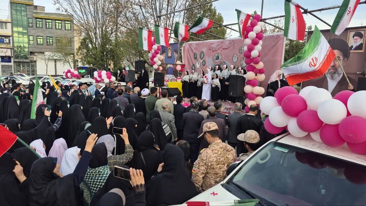 تصاویر /  رزمایش بزرگ «دختران جان‌فدا» در رزن
