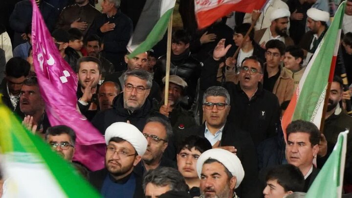 تصاویر/ تجمع پنجاه و ششم مردم شهرستان چالدران؛ در محک حمایت از نیروهای مسلح