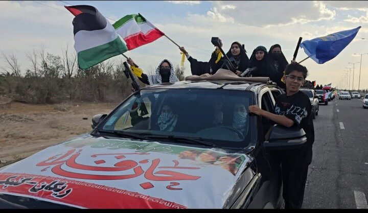 تصاویر/ رزمایش خودرویی بانوان شهرستان ریگان