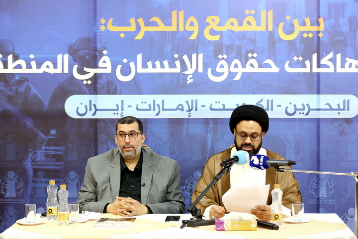 تصاویر/ نشست خبری میان جنگ و سرکوب