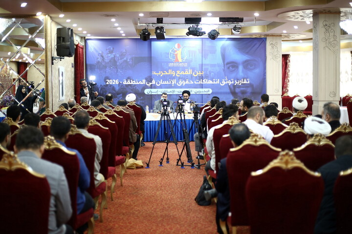 تصاویر/ نشست خبری میان جنگ و سرکوب
