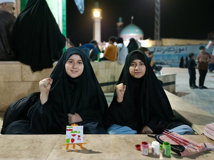 تصاویری از موکب حوزه علمیه آیت الله ایروانی قم مستقر در کنار مسجد فاطمة الزهرا(س)