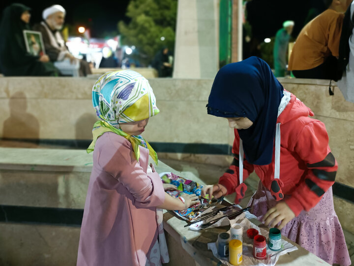 تصاویری از موکب حوزه علمیه آیت الله ایروانی قم مستقر در کنار مسجد فاطمة الزهرا(س)
