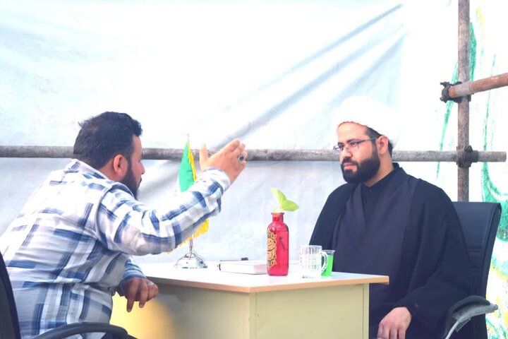 تصاویر/ ایستگاه صلواتی حوزه علمیه حضرت بقیة‌الله(عج) سفیران هدایت اندیمشک