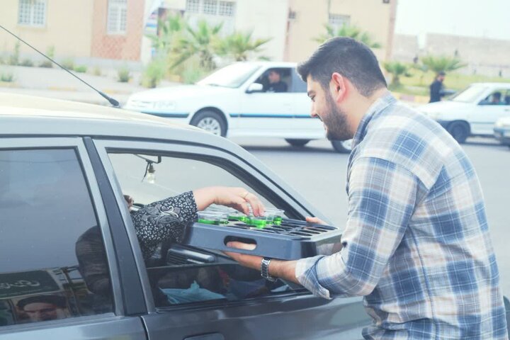 تصاویر/ ایستگاه صلواتی حوزه علمیه حضرت بقیة‌الله(عج) سفیران هدایت اندیمشک
