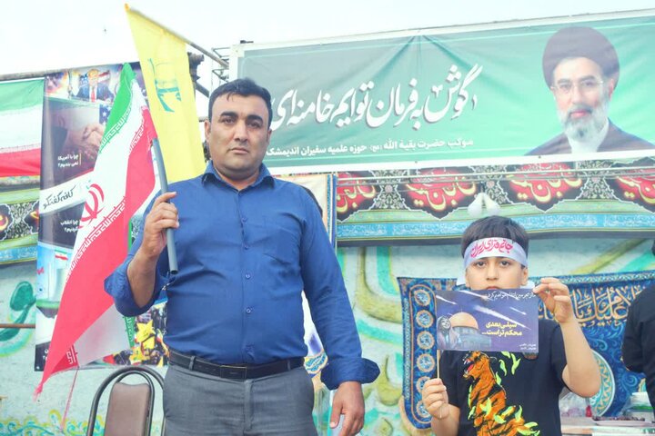 تصاویر/ ایستگاه صلواتی حوزه علمیه حضرت بقیة‌الله(عج) سفیران هدایت اندیمشک
