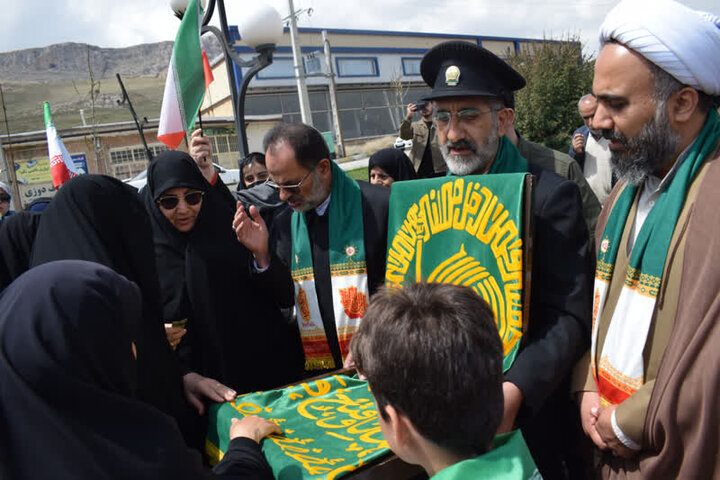 شهرستان بیجار میزبان پرچم متبرک آستان قدس رضوی