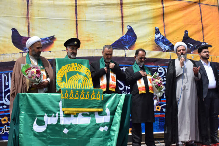شهرستان بیجار میزبان پرچم متبرک آستان قدس رضوی