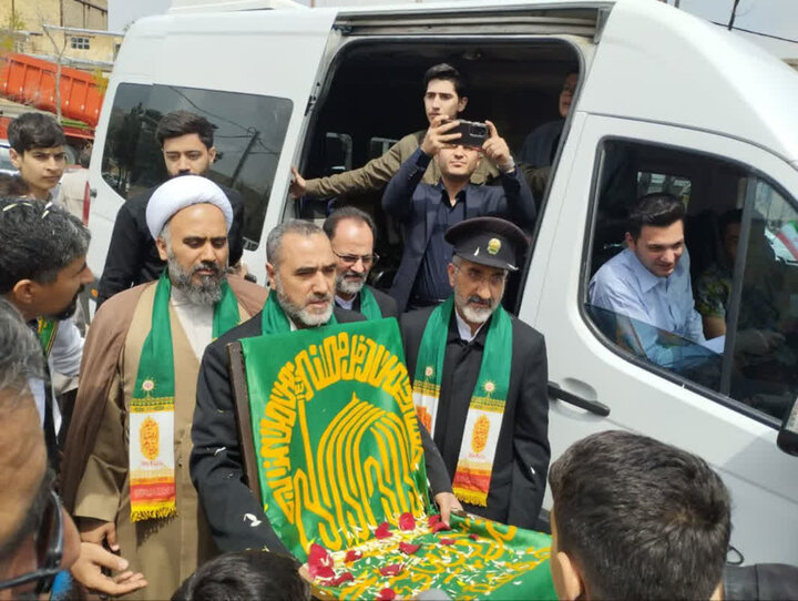 شهرستان بیجار میزبان پرچم متبرک آستان قدس رضوی