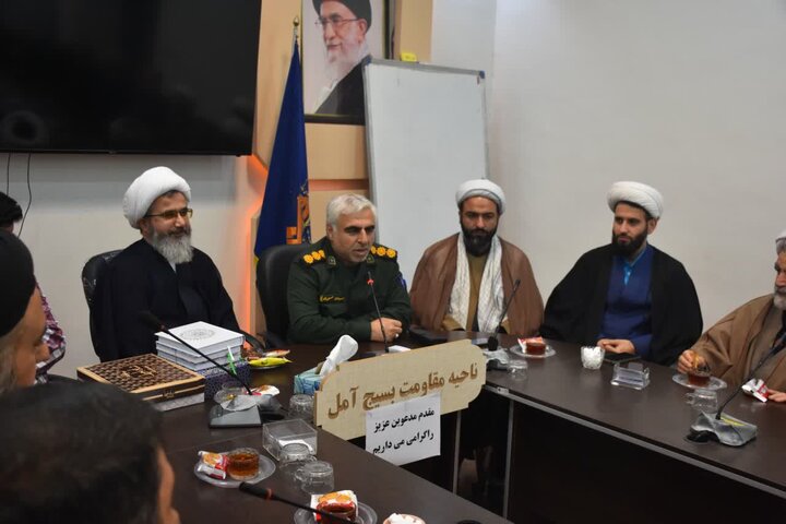 تصاویر / دیدار امام جمعه شهرستان آمل با فرمانده سپاه ناحیه آمل