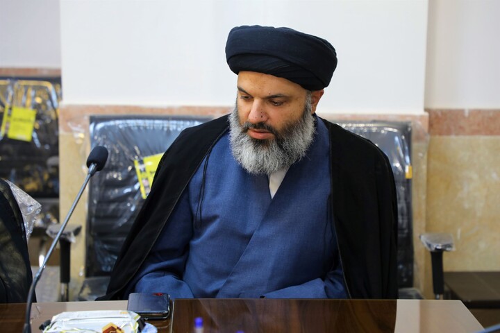 تصاویر/ نشست بصیرتی حوزه علمیه استان یزد با ارائه حجت‌الاسلام والمسلمین حسین طهماسبی رئیس کل دادگستری استان یزد برگزار شد
