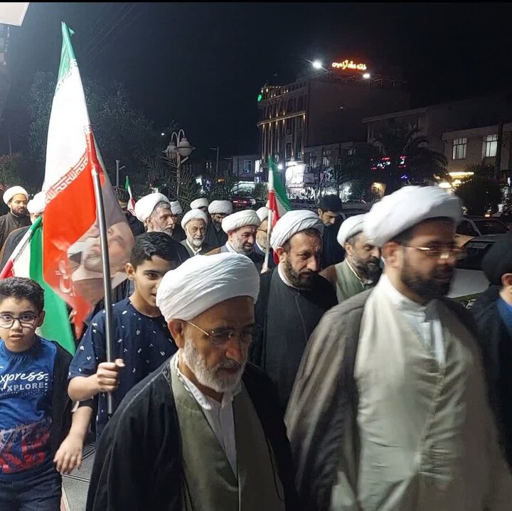 تصاویر/ راهپیمایی علما و روحانیت شهرستان بهشهر