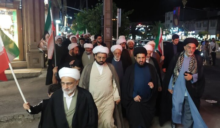 تصاویر/ راهپیمایی علما و روحانیت شهرستان بهشهر