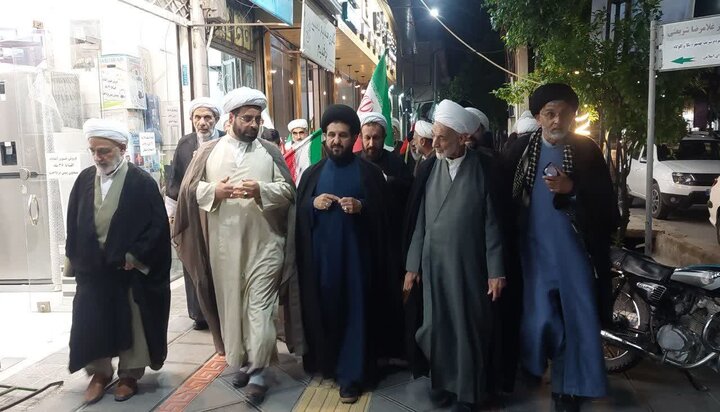 تصاویر/ راهپیمایی علما و روحانیت شهرستان بهشهر