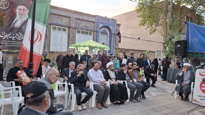 تصاویر/ تریبون آزاد مدرسه علمیه آیت الله نمازی خوی