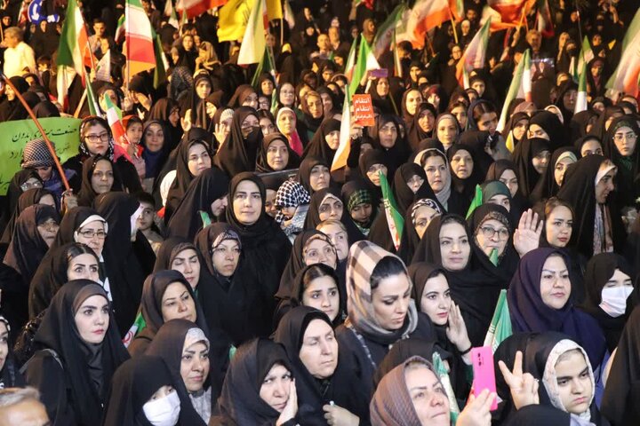 تصاویر/ پنجاه و هشتمین شب اجتماع مردمی در قرچک