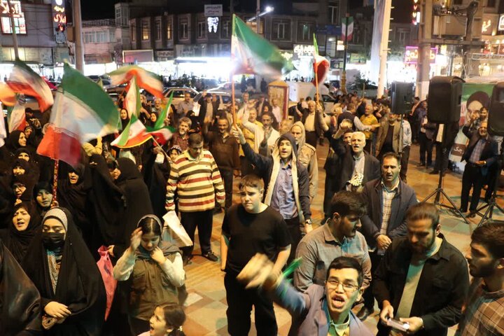 تصاویر/ پنجاه و هشتمین شب اجتماع مردمی در قرچک