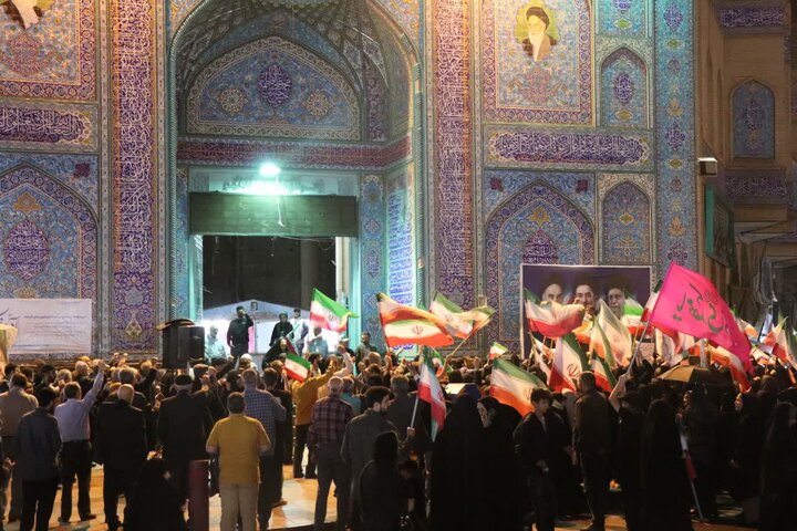 تصاویر/ پنجاه و هشتمین شب اجتماع مردمی در قرچک