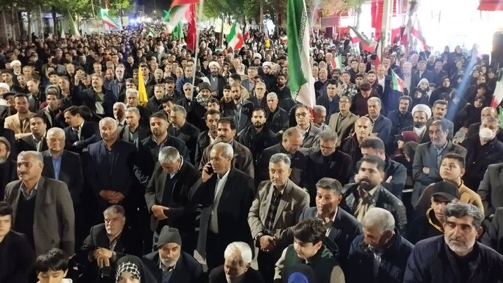 تصاویر / پنجاه و هفتمین شب حماسه مردم شهرستان میاندوآب