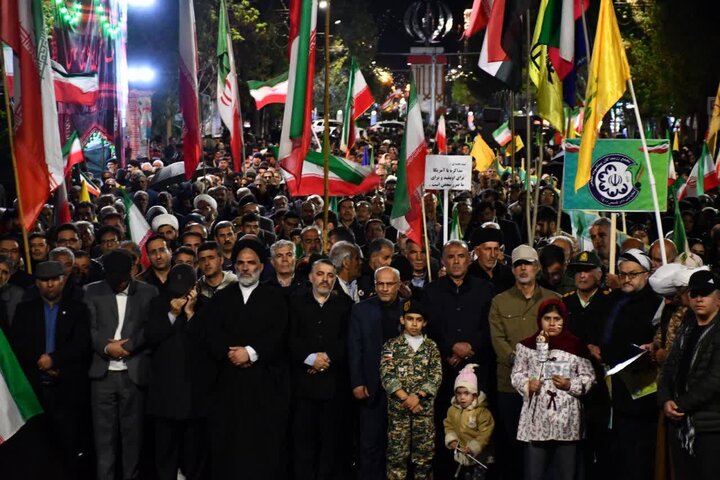 تصاویر/ خونخواهی رهبر شهید انقلاب در پنجاه و هفتمین تجمع مردمی شهرستان  سلماس