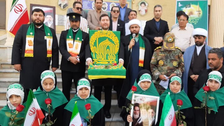 تصاویر/حضور کاروان زیر سایه خورشید در دارالشهدای آران و بیدگل