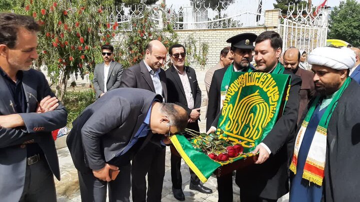 تصاویر/حضور کاروان زیر سایه خورشید در دارالشهدای آران و بیدگل