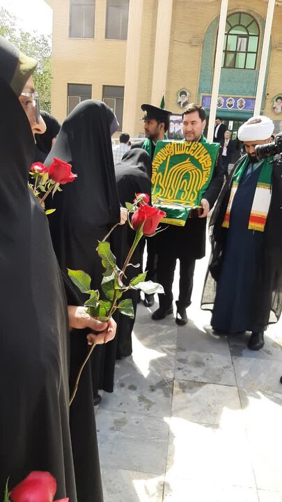 تصاویر/حضور کاروان زیر سایه خورشید در دارالشهدای آران و بیدگل