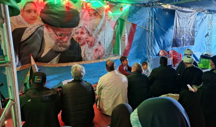تصاویر / اقامه نماز در موکب های اجتماعات شبانه البرز