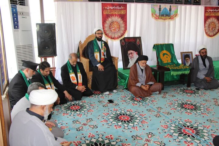 تصاویر/ خادمان امام رضا(ع) در حرم مطهر شهدای گمنام کنگان