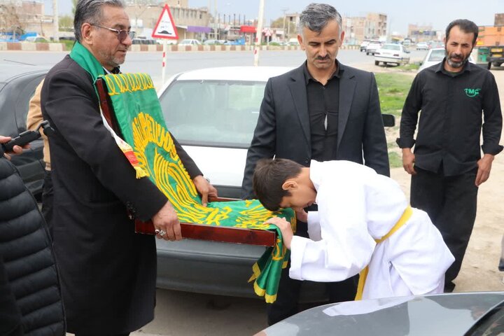 تصاویر/ حضور کاروان زیر سایه خورشید در میاندوآب