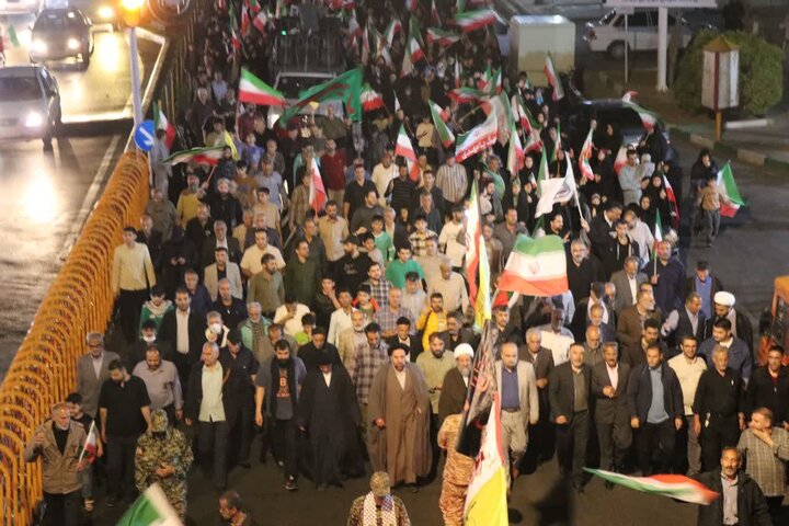 تصاویر/ پنجاه و نهمین شب راهپیمایی مردمی در قرچک