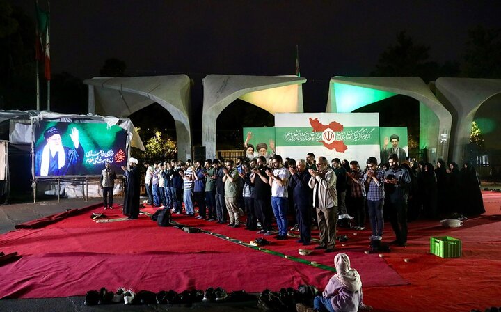 تصاویر/ اجتماع اقتدار مقابل دانشگاه تهران