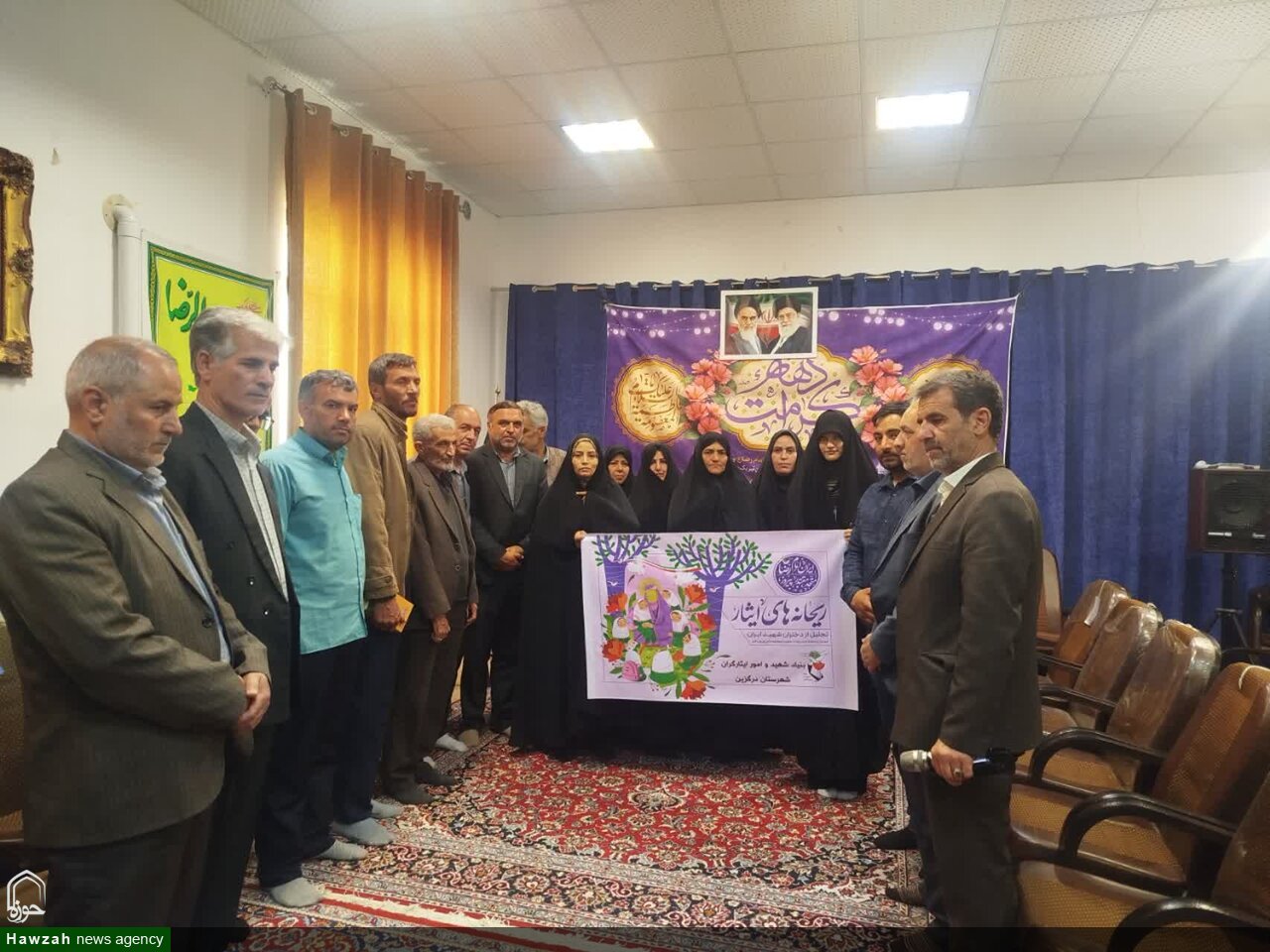 تجلیل از دختران شهدای «جنگ رمضان» در درگزین+تصاویر