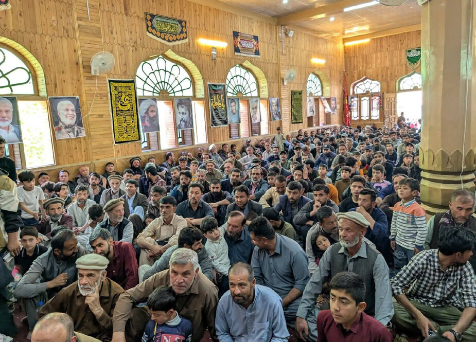 گلگت؛ ہنزہ گنش میں شہید امام خامنہ ای کا چہلم/80 لاکھ روپیے کا عطیہ