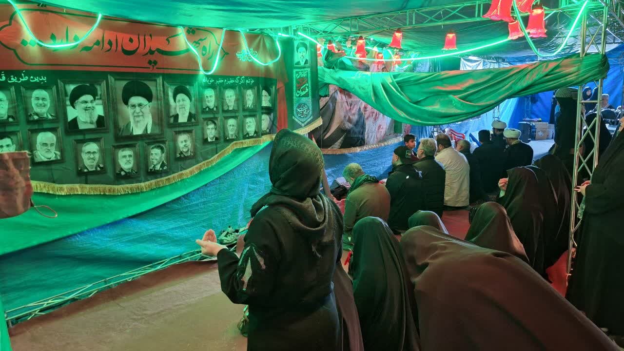 اقامه نماز در موکب های اجتماعات شبانه البرز