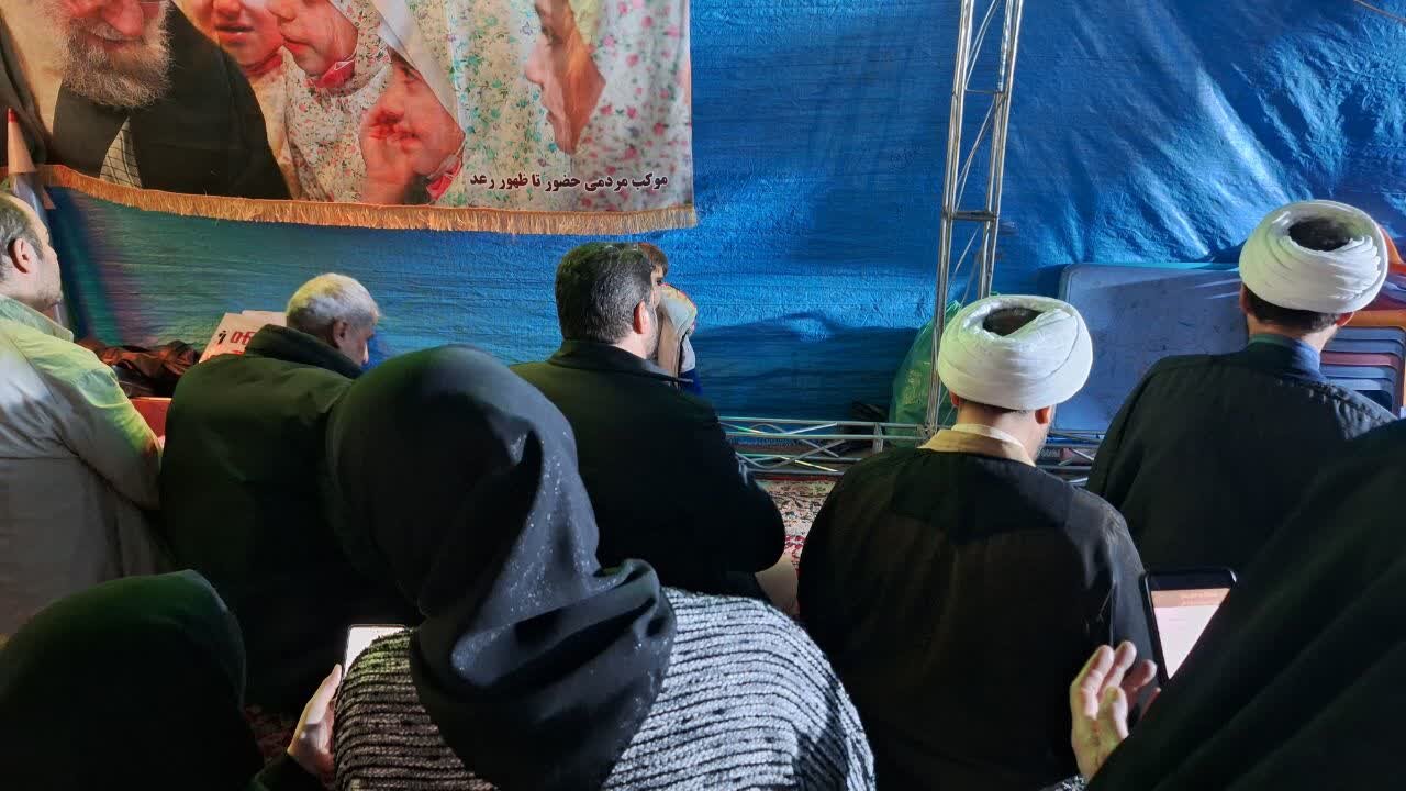 اقامه نماز در موکب های اجتماعات شبانه البرز