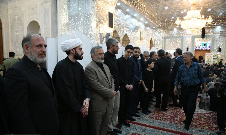 تصاویر/ مراسم چهلمین روز شهادت علیرضا بیات در حرم حضرت عبدالعظیم(ع)