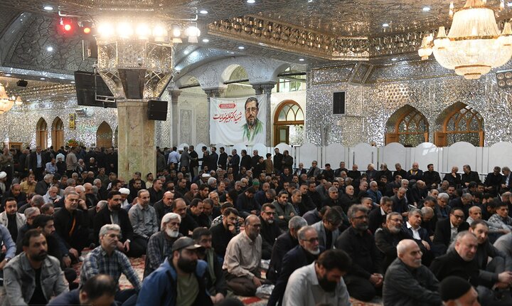 تصاویر/ مراسم چهلمین روز شهادت علیرضا بیات در حرم حضرت عبدالعظیم(ع)