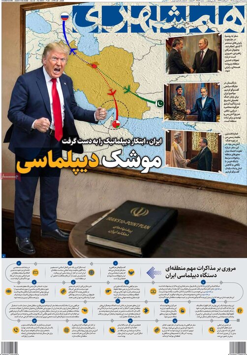 صفحه اول روزنامه‌های سه شنبه 8 اردیبهشت ماه