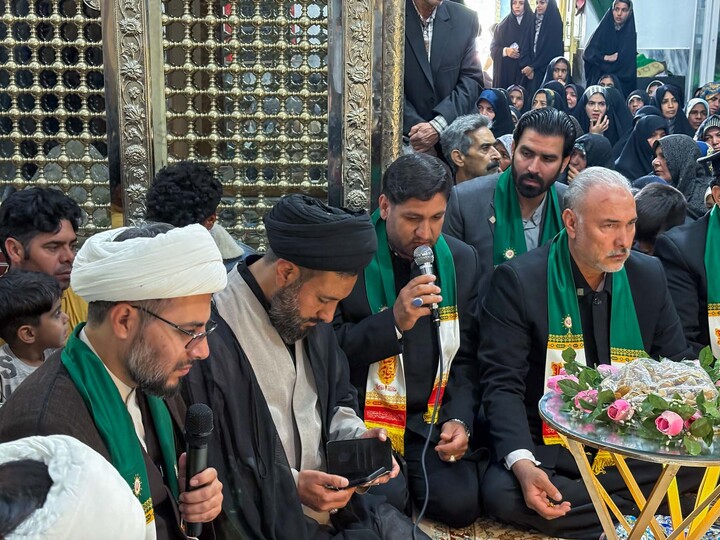تصاویر| کاروان زیر آسمان خورشید در امامزاده داوود به همراه ازدواج یک زوج جوان