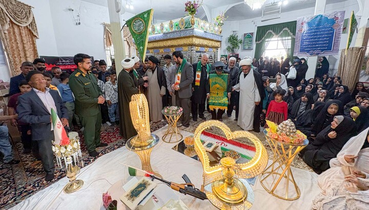 تصاویر| کاروان زیر آسمان خورشید در امامزاده داوود به همراه ازدواج یک زوج جوان