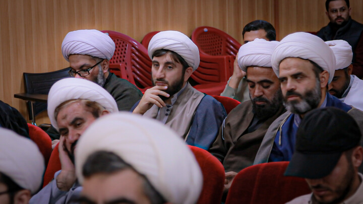 تصاویر/ نشست تحلیلی‌ـ‌تبیینی حجت‌الاسلام والمسلمین مهدی طائب ویژه مبلغین