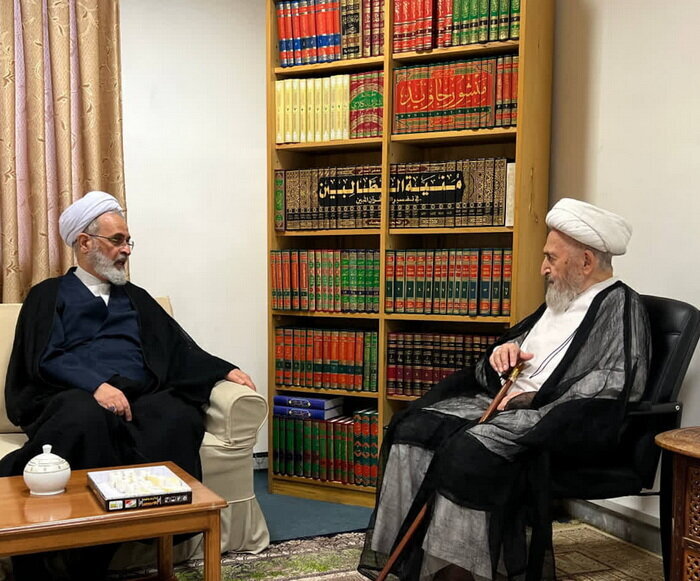 Senior Cleric Meets Grand Ayatollah Sobhani, Discusses Seminary Developments